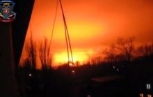 Yarosh claims Donetsk explosion caused by strike on arms depot