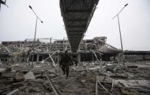 Возле Донецкого аэропорта на растяжке подорвались трое украинских бойцов