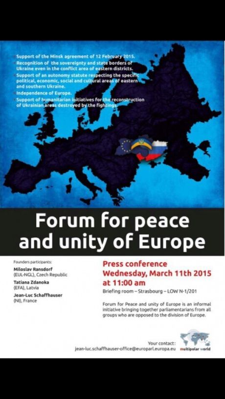 Ультраправий євродепутат пропагує поділ України між Росією і Європою (фото)