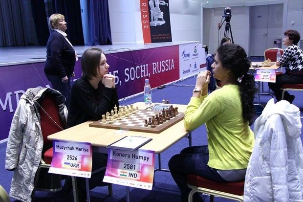 Мария Музычук обыграла в четвертьфинале рейтинг-фаворита ЧМ / sochi2014.fide.com