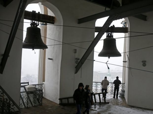 В Киеве открыли отреставрированную колокольню Успенского собора (фото)
