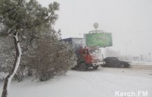 На Крим налетів потужний снігопад, знеструмлено кілька населених пунктів