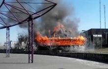 В Киеве сгорел очередной ресторан (фото, видео)