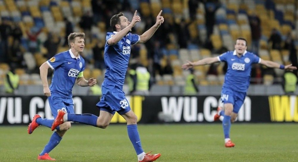Ukraine's Dnipro football team in their first ever European semi-final ...