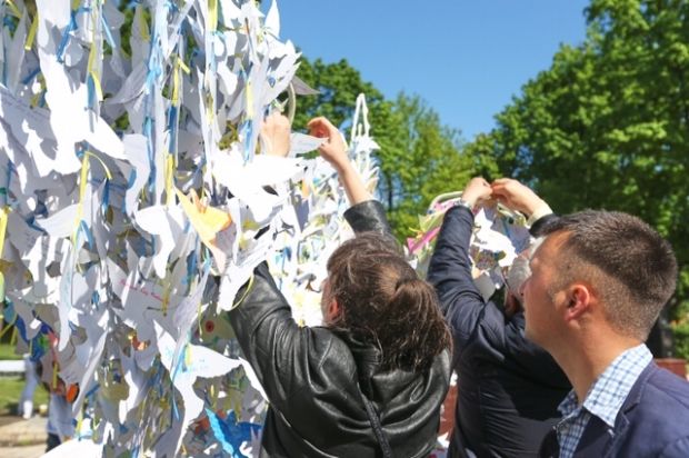 В Киеве создали рекордного голубя мира