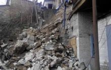 В Мелитополе обрушилась стена двухэтажного жилого дома (фото)