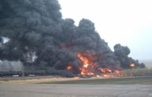 У США зійшов з рейок і загорівся потяг з нафтою
