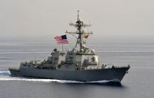 USS Ross conducting exercises with Ukrainian frigate