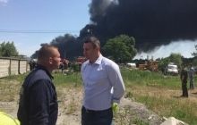 Кличко выехал в Васильковский район, чтобы проконтролировать работу киевских служб по ликвидации пожара