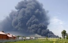 Облако дыма от пожара на нефтебазе Киеву не угрожает