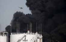 На Винницу надвигается дымовое облако от горящей под Киевом нефтебазы