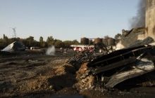На нефтебазе под Киевом ночью произошел прорыв трубопровода, по которому перекачивали бензин из резервуаров