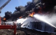 14 fuel tanks still burning at oil depot near Kyiv