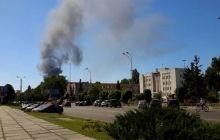 В пригороде Киева горит склад пенопласта