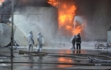 State emergency service confirms oil depot near Kyiv catches fire again