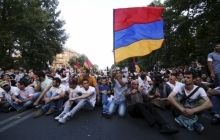 Sit-in on Yerevan's Liberty Square over on Monday