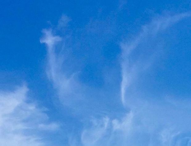 У небі над Києво-Печерською лаврою з’явився хрест із хмар (фото)