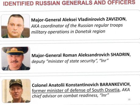 У США розкрили прізвища п'яти російських генералів та полковника, що керують бойовиками