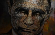"Обличчя війни": українська художниця виклала портрет Путіна з гільз (фото)