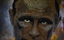 Ukrainian artist uses bullet casings to depict Kremlin leader