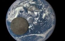 NASA опубликовало фотографии Луны на фоне Земли