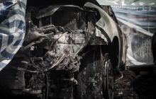 МИД: Сожжение автомобилей ОБСЕ в Донецке является попыткой запугать наблюдателей (фото)
