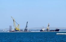 Опубліковані нові фото будівництва росіянами мосту до окупованого Криму