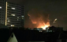 На военной базе США в Японии произошла серия взрывов (видео)