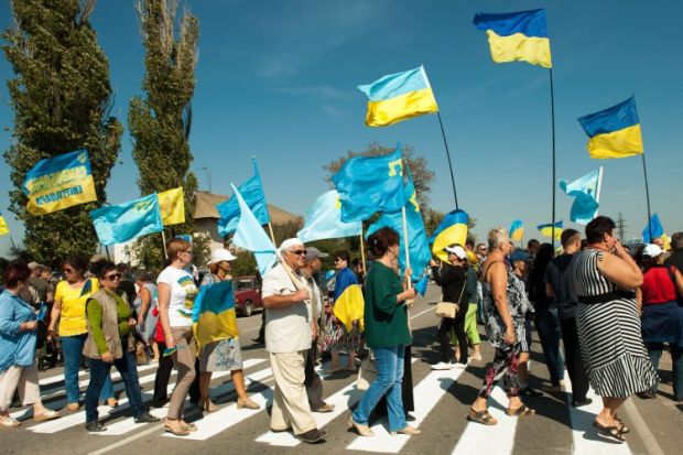 The activists name de-occupation of Crimea and the restoration of Ukraine’s territorial integrity as theur main goal / Photo from UNIAN