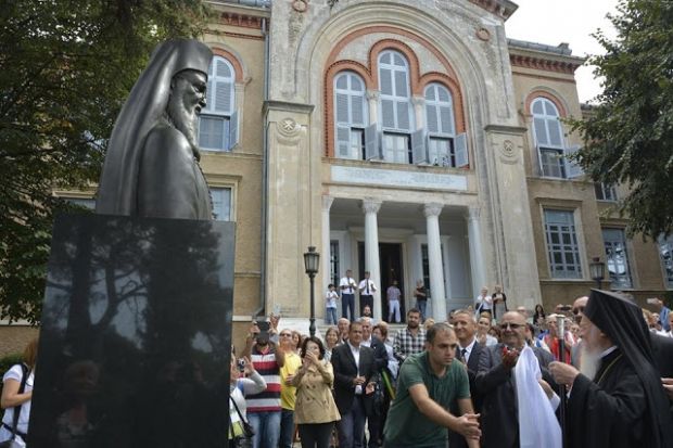Патриарх Варфоломей на острове Халки (Турция) открыл памятник в свою честь Патриарх Варфоломей на острове Халки (Турция) открыл памятник в свою честь