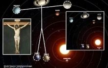 В день смерти Иисуса Христа планеты Солнечной системы образовали фигуру распятого человека с нимбом - ученые
