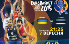 Євробаскет-2015, 3-й тур, Україна - Естонія: онлайн-відеотрансляція