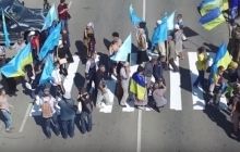 Беспилотник снял блокаду Крыма с высоты птичьего полета (видео)