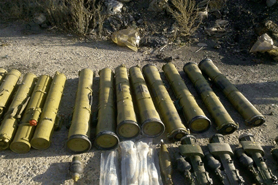 В Лисичанске найден крупный тайник с оружием и боеприпасами