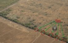 Бойовики повернули танкову батарею у табір на Донеччині за 2 км від лінії розмежування - аеророзвідка (фото)