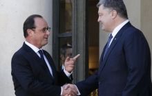 Олланд пообіцяв Порошенку, що переговори у "норманському форматі" не затягнуться на ніч