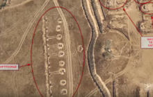 Aerial reconnaissance spots Russian military equipment on border with occupied Crimea