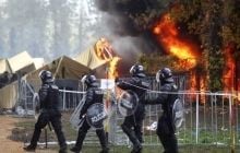 BBC: Мігранти підпалили наметовий табір у Словенії