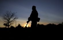 Calm day in ATO, military preparing hardware for winter