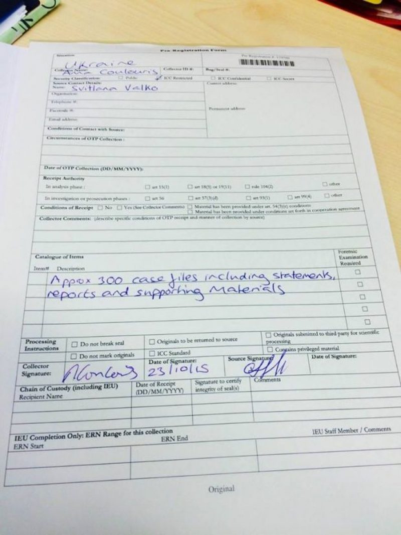 A communication on war crimes and crimes against humanity in Ukraine / Photo from IPHR