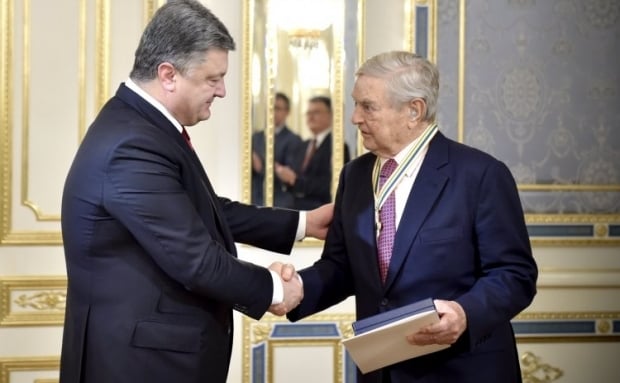 Poroshenko says Soros's International Renaissance Foundation plays a big role in the development of Ukraine / Photo from UNIAN