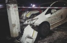 В сети появились видео с места ночного ДТП в Киеве с участием патрульных