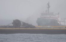 SpaceX shows hard landing of Falcon 9