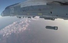 У Шойгу оприлюднили відео бойового вильоту бомбардувальника Су-24М з аеродрому в Сирії
