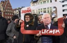 Многотысячная акция в поддержку Валенсы прошла в Варшаве (фоторепортаж)