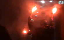 В Киеве неизвестные напали на посольство РФ и разбили 3 авто, полиция расследует (видео)