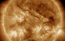 NASA представило изображение магнитного поля Солнца