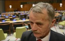 Delegates gather at the United Nations for meeting on Russian-annexed Crimea