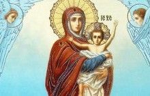 19 березня православні християни моляться перед образом Пресвятої Богородиці "Благодатне небо"