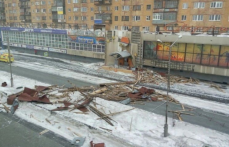 Ураган в Норильске / фото newdaynews.ru Ураган в Норильске / фото newdaynews.ru